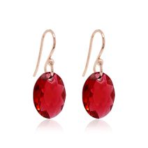 Marmara Sterling 925 Silver Earrings Scarlet Rose Gold